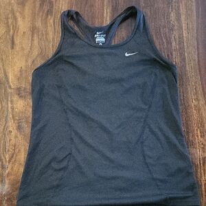 Nike Dri-FIT Black Racerback Athletic Tank Top SZ M Great Cond